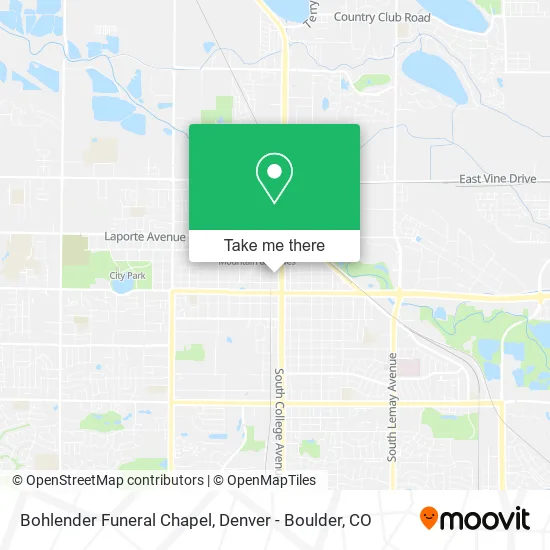 Bohlender Funeral Chapel map