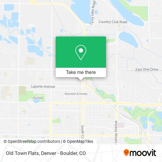 Old Town Flats map
