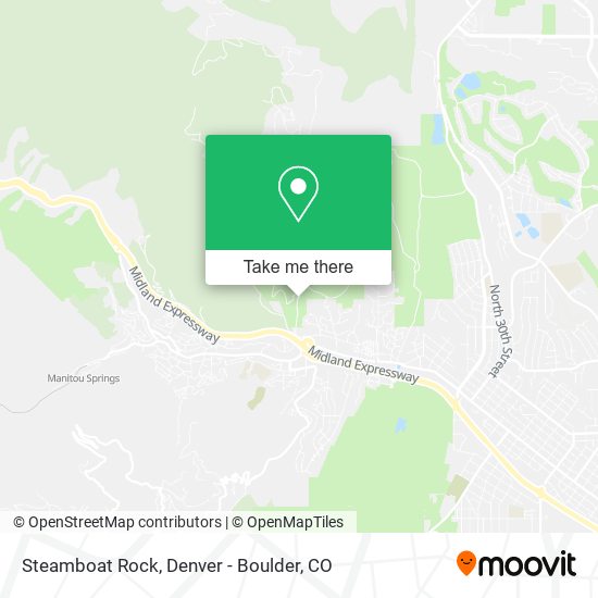 Mapa de Steamboat Rock