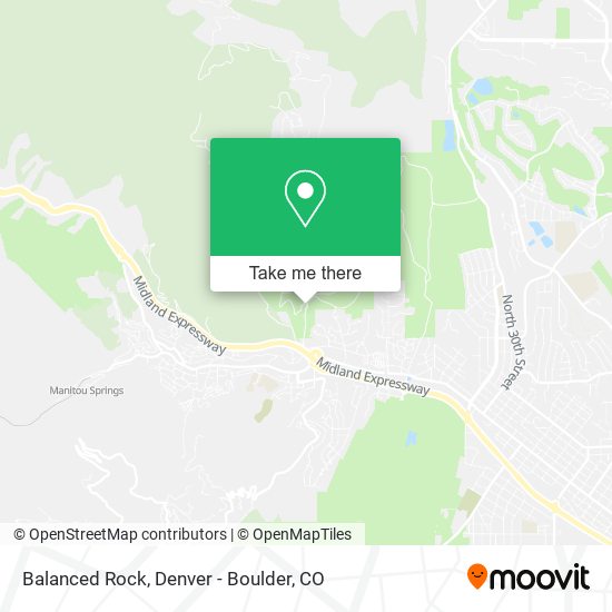 Balanced Rock map