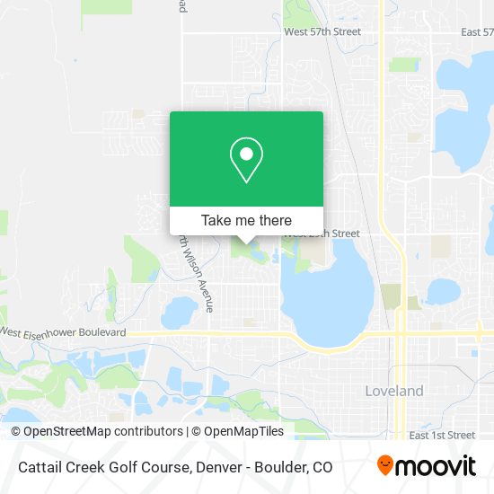 Cattail Creek Golf Course map