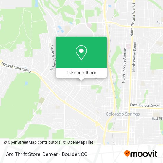 Arc Thrift Store map