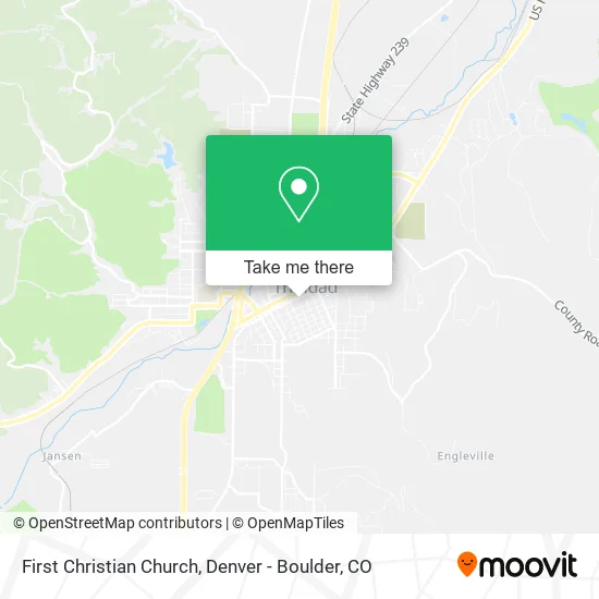 First Christian Church map