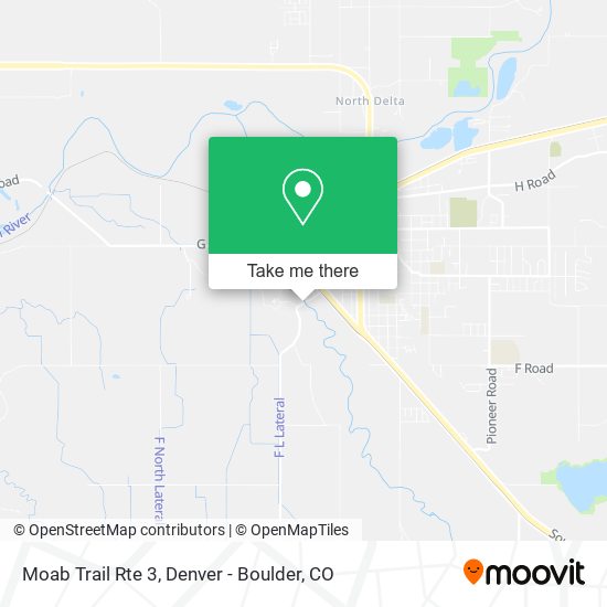 Moab Trail Rte 3 map