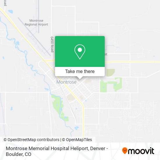 Mapa de Montrose Memorial Hospital Heliport