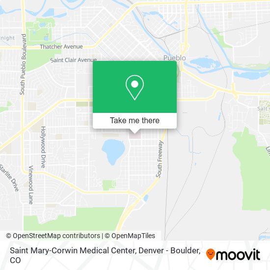 Saint Mary-Corwin Medical Center map