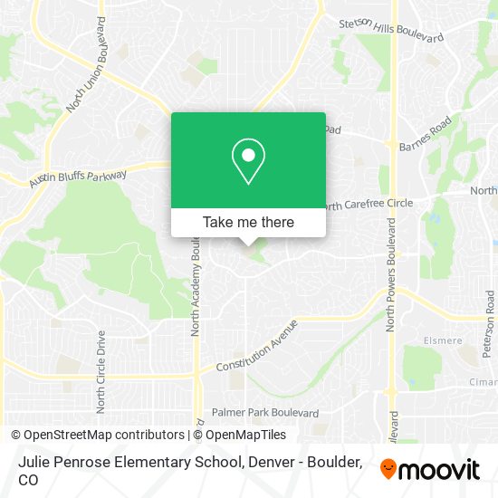 Mapa de Julie Penrose Elementary School