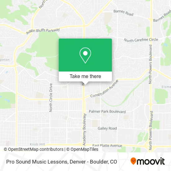 Pro Sound Music Lessons map