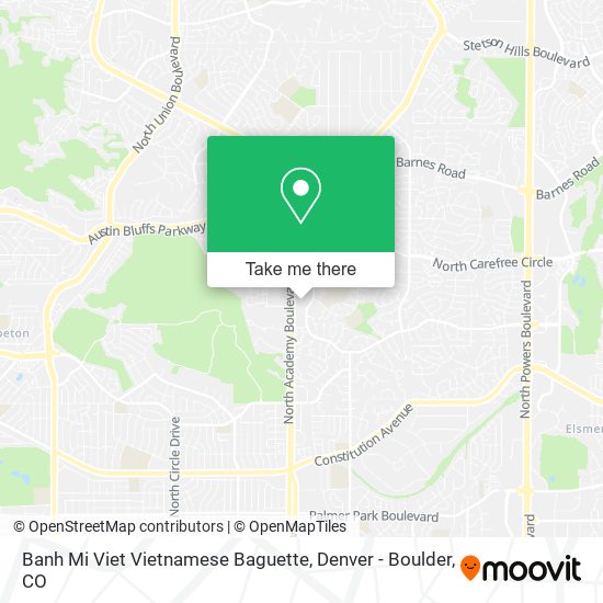 Mapa de Banh Mi Viet Vietnamese Baguette