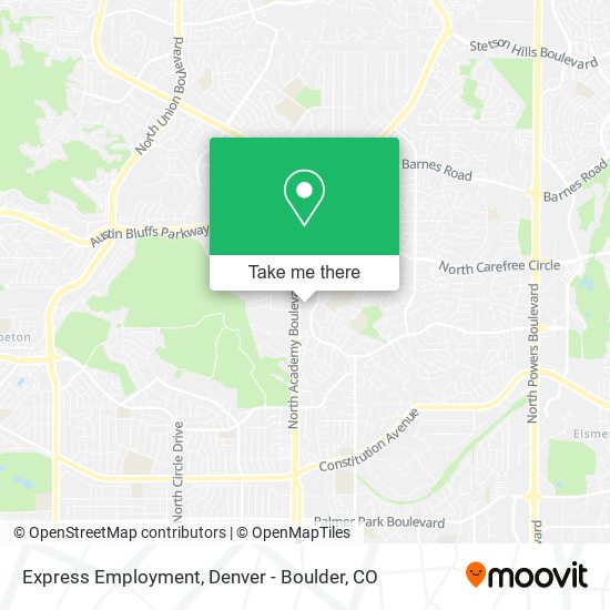 Express Employment map