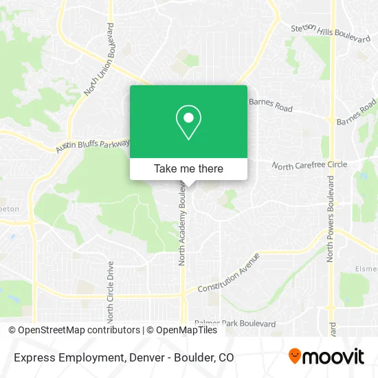 Express Employment map