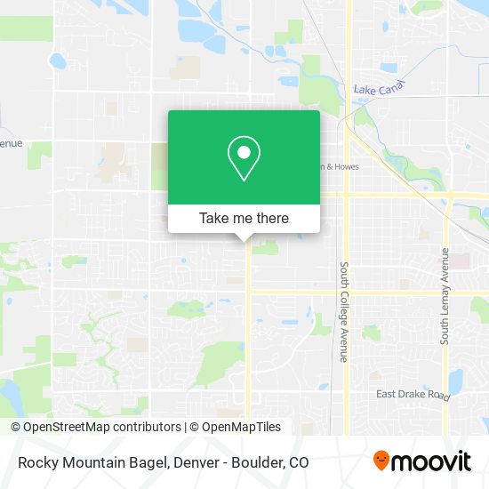 Mapa de Rocky Mountain Bagel