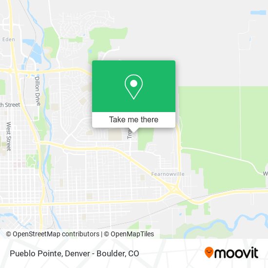 Pueblo Pointe map
