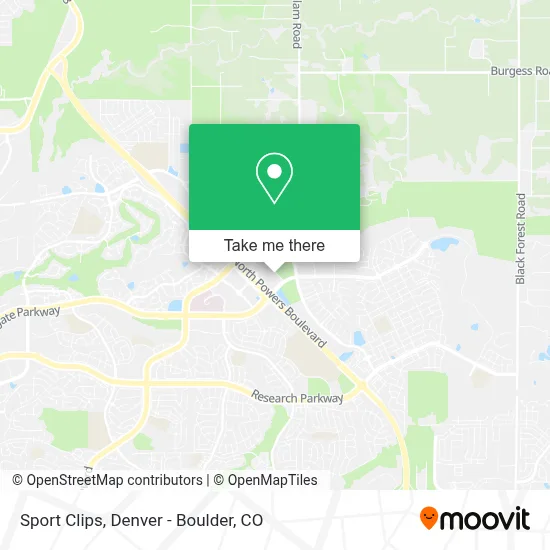 Sport Clips map