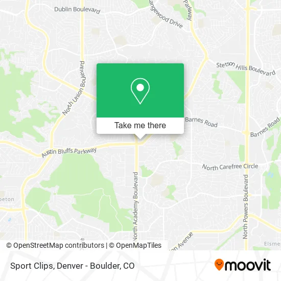 Sport Clips map