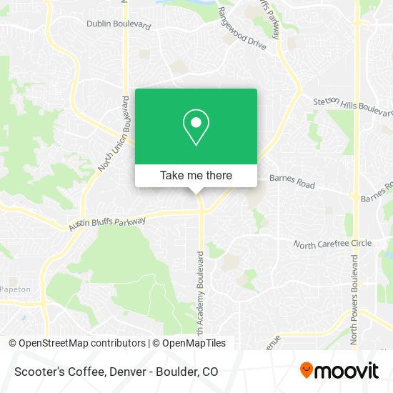 Scooter's Coffee map