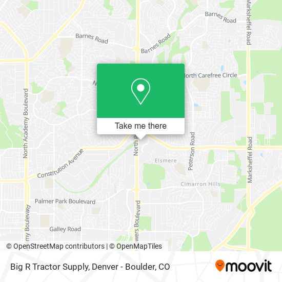Mapa de Big R Tractor Supply