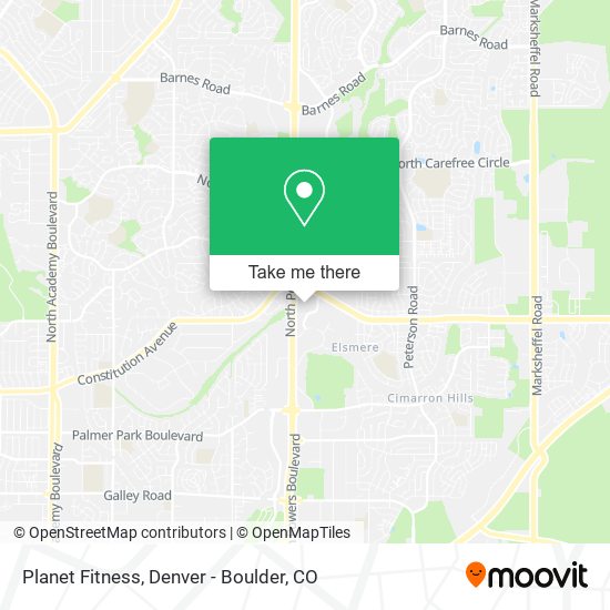 Planet Fitness map