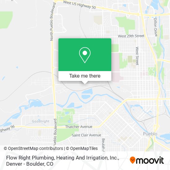 Flow Right Plumbing, Heating And Irrigation, Inc. map