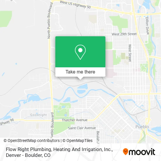 Flow Right Plumbing, Heating And Irrigation, Inc. map