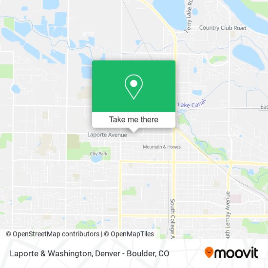 Mapa de Laporte & Washington