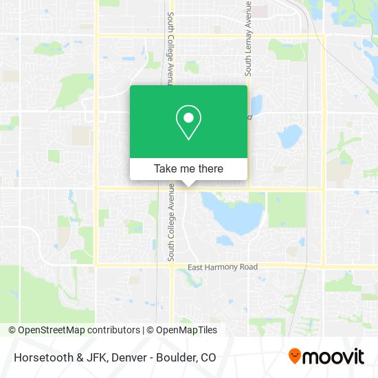 Horsetooth & JFK map