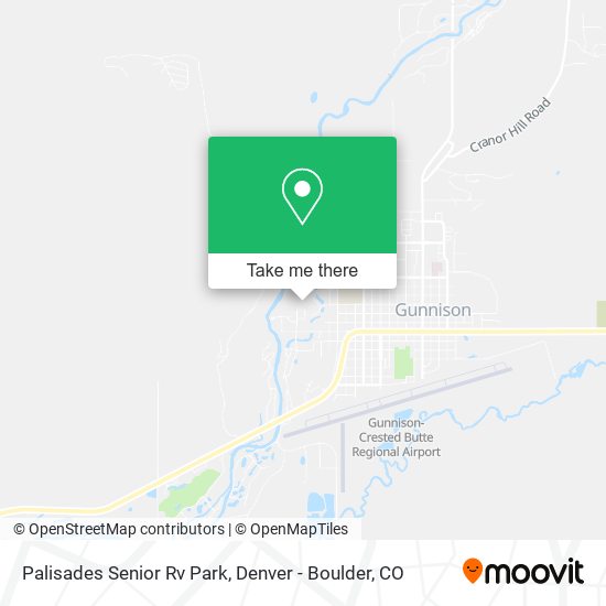 Mapa de Palisades Senior Rv Park