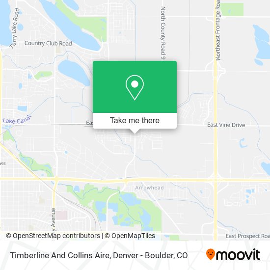 Mapa de Timberline And Collins Aire