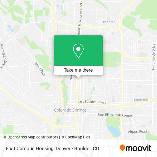 Mapa de East Campus Housing