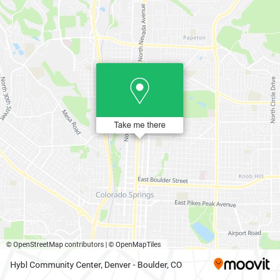 Hybl Community Center map