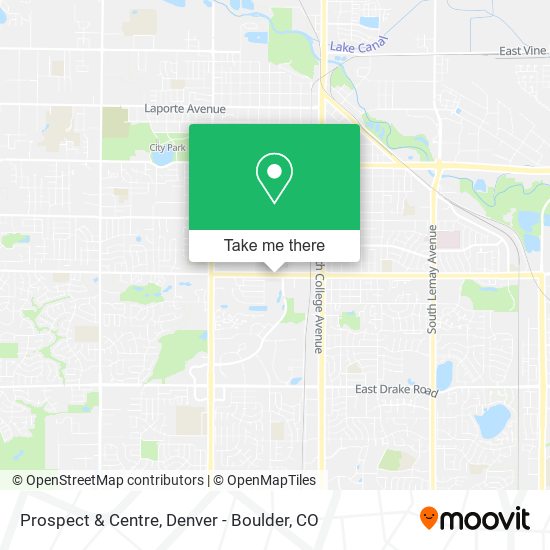 Prospect & Centre map