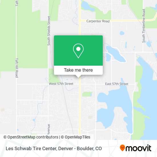 Mapa de Les Schwab Tire Center