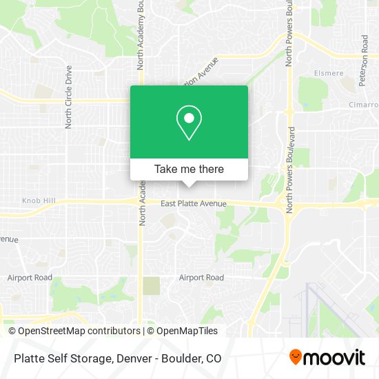 Mapa de Platte Self Storage