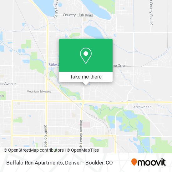 Mapa de Buffalo Run Apartments