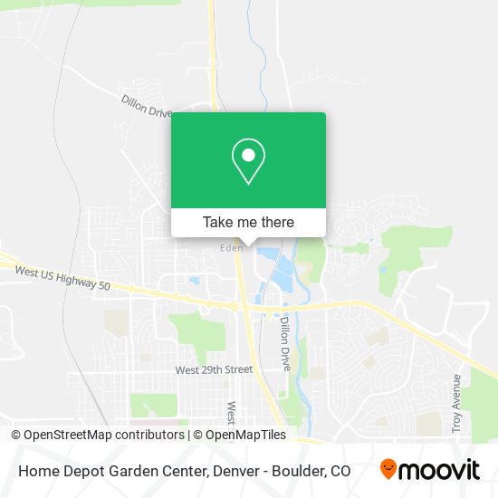Mapa de Home Depot Garden Center