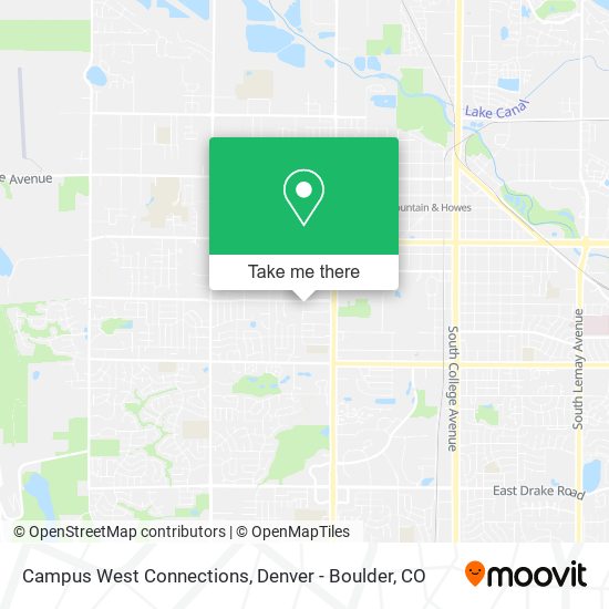 Campus West Connections map