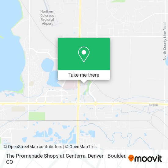 Mapa de The Promenade Shops at Centerra