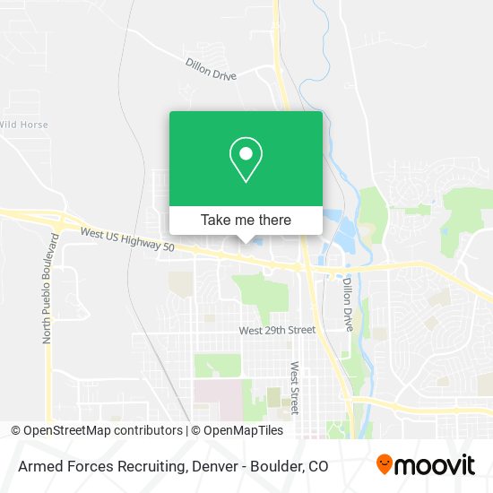 Armed Forces Recruiting map