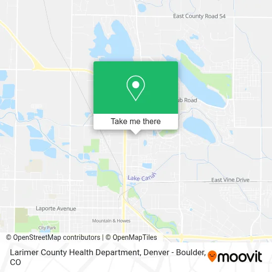 Larimer County Health Department map