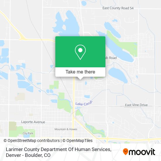 Larimer County Department Of Human Services map