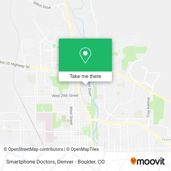 Smartphone Doctors map