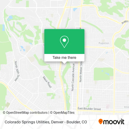 Colorado Springs Utilities map