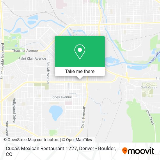 Cuca's Mexican Restaurant 1227 map