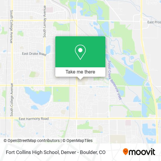 Mapa de Fort Collins High School