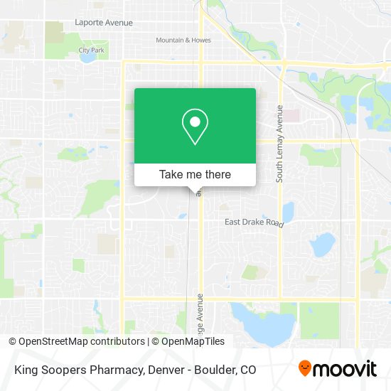 Mapa de King Soopers Pharmacy