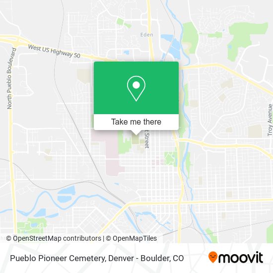Mapa de Pueblo Pioneer Cemetery