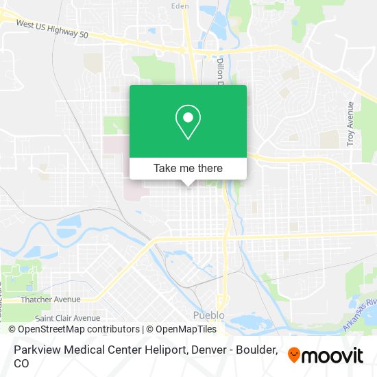 Parkview Medical Center Heliport map