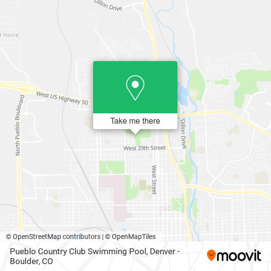 Mapa de Pueblo Country Club Swimming Pool