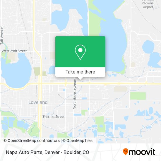 Mapa de Napa Auto Parts