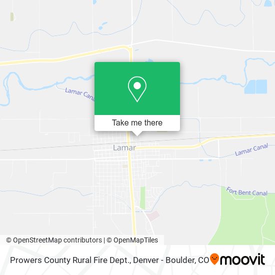 Prowers County Rural Fire Dept. map